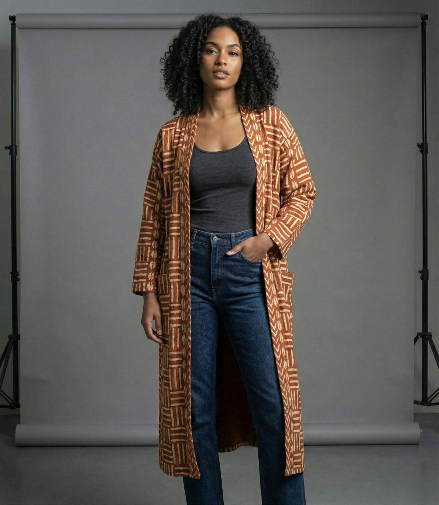 Heritage Mudcloth Kimono