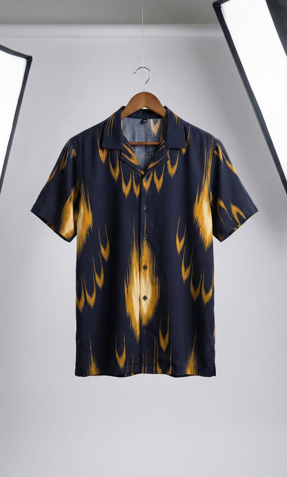 Modern African print dress shirt  1-18