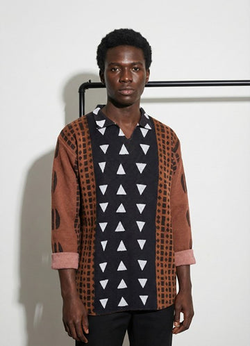 FUFUA Vanguard Mudcloth Shirt -long sleeve -VG mudcloth 6