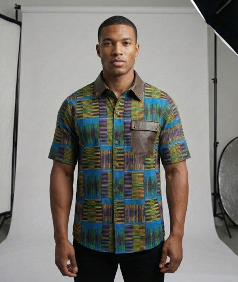 FUFUA Vanguard Kente Shirt - VG Kente 11